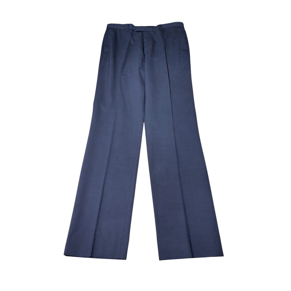 Banana Republic Slim Performance Navy Italian Wool Pants Mens 34x36 Marzotto